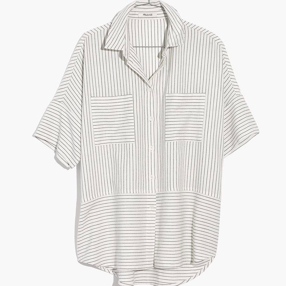 Madewell Tops - Madewell Striped Flannel Courier Shirt